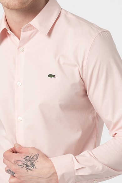 Lacoste Camasa slim fit cu logo brodat pe piept Barbati