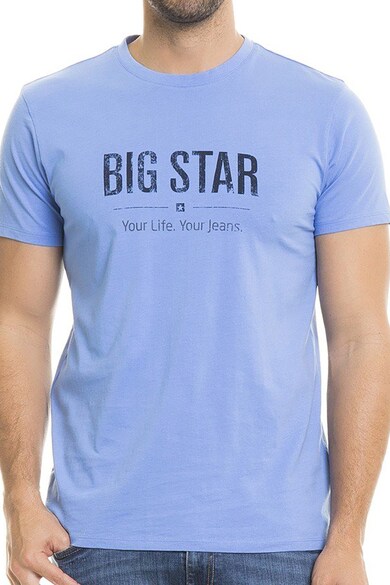 Big Star Tricou cu decolteu la baza gatului si imprimeu logo Bruno Barbati