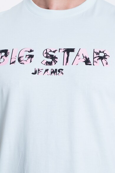 Big Star Tricou cu decolteu la baza gatului si imprimeu logo Barbati