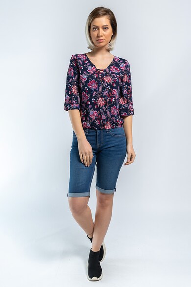 Kenvelo Bluza cu model floral si maneci 3/4 Femei