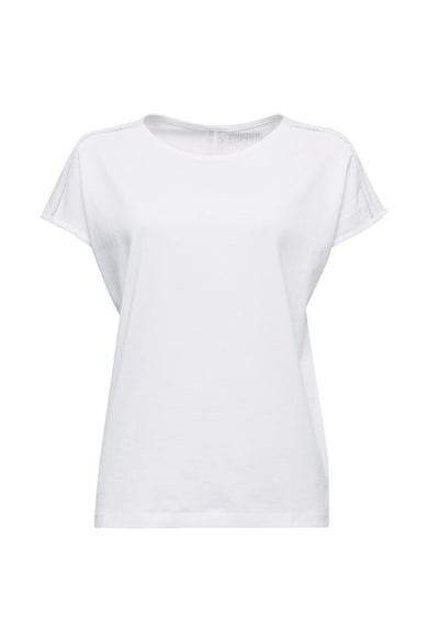 Esprit Tricou de bumbac organic cu decupaje Femei