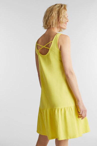 Esprit Bővülő fazonú organikuspamut ruha zsebekkel női