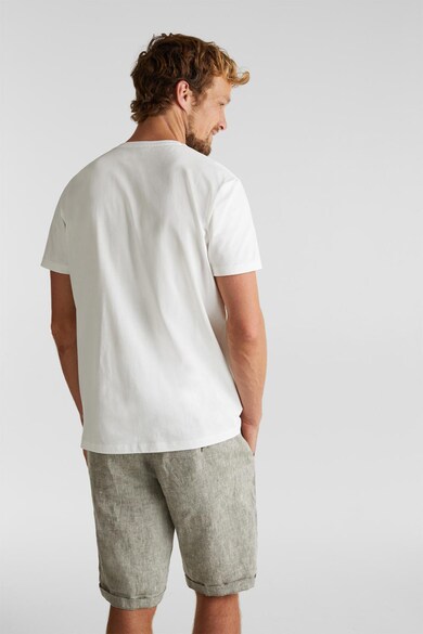 Esprit Tricou slim fit de bumbac organic, cu imprimeu grafic Barbati