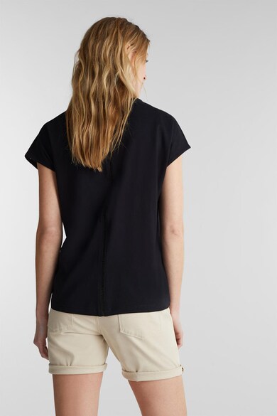 Esprit Tricou de bumbac organic cu decupaje Femei