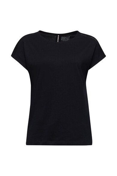 Esprit Tricou de bumbac organic cu decupaje Femei