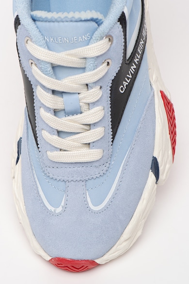 CALVIN KLEIN JEANS Pantofi sport de piele si material textil, cu aspect masiv Sigma Femei