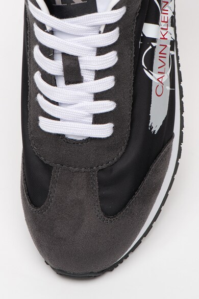 CALVIN KLEIN JEANS Joam textil sneaker nyersbőr hatású betétekkel férfi