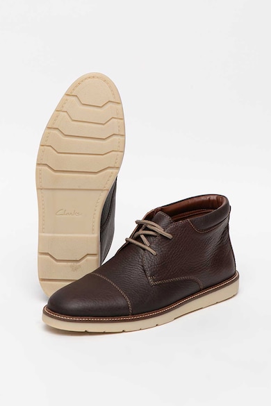 Clarks Ghete chukka de piele cu aplicati cap-toe Grandin Barbati