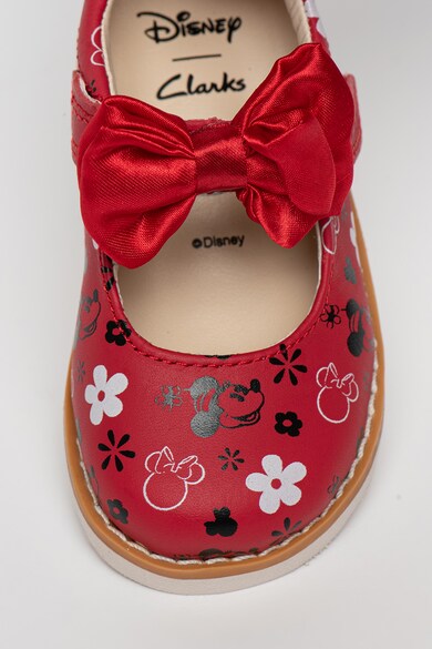 Clarks Pantofi Mary Jane de piele cu detaliu funda Crown Fete