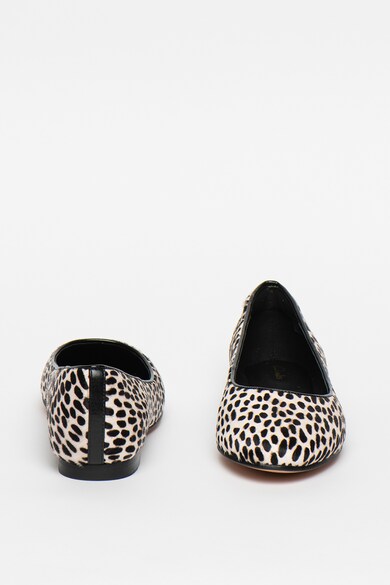 Clarks Balerini de piele cu par scurt si animal print Grace Piper Femei