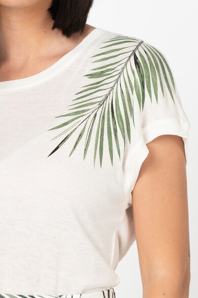b.young Tricou cu imprimeu cu frunze de palmier Siska Femei
