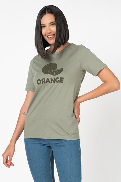 b.young Tricou de bumbac organic, cu imprimeu Samia Femei