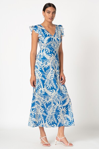 Trendyol Rochie maxi cu decolteu in V si imprimeu tropical Femei