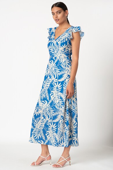 Trendyol Rochie maxi cu decolteu in V si imprimeu tropical Femei