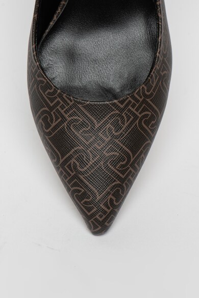 Liu Jo Pantofi de piele ecologica, cu varf ascutit si imprimeu logo Katia Femei