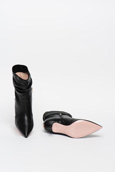 Liu Jo Cizme mid-calf de piele, cu toc inalt Audrey Femei