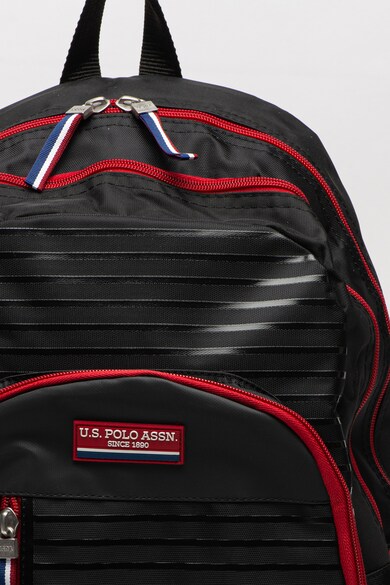 U.S. Polo Assn. Rucsac cu dungi si buzunar frontal cu fermoar Barbati