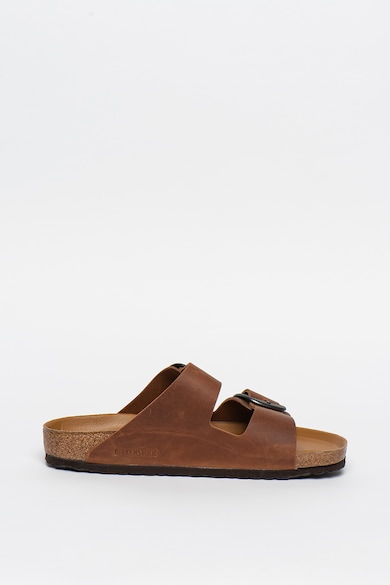 Birkenstock Papuci de piele nabuc cu catarame Arizona Barbati