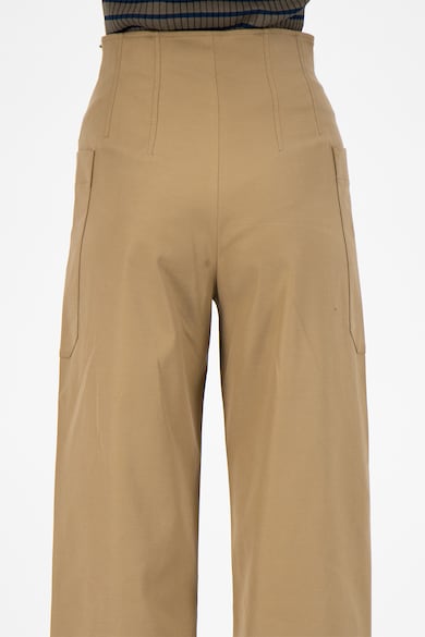 Sportmax Code Pantaloni ampli din amestec de lyocell cu buzunare Femei