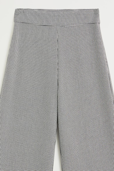 Mango Pantaloni culotte cu model houndstooth discret Charles Femei