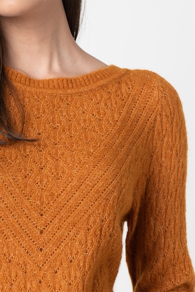Vila Пуловер с вълна и дизайн с плетка осморка Жени