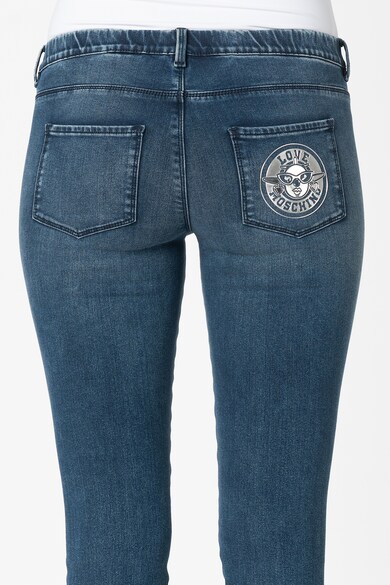 Love Moschino Blugi skinny din amestec de lyocell, cu talie joasa Femei