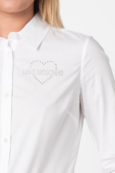 Love Moschino Camasa cu logo cu strasuri Femei