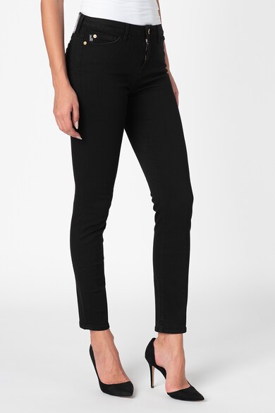 Love Moschino Blugi skinny cu buzunare in forma de inima Femei