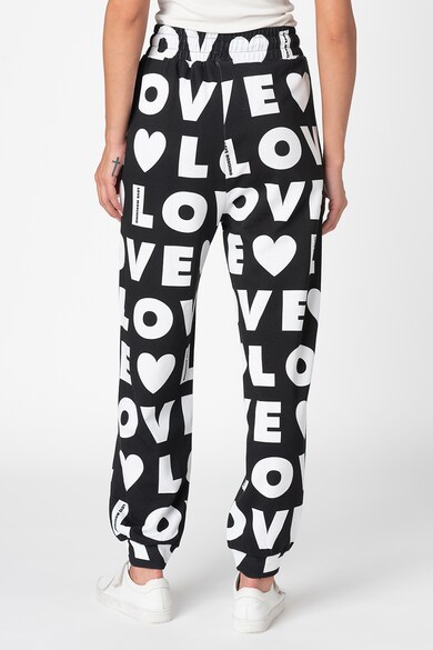 Love Moschino Pantaloni conici cu imprimeu logo Femei