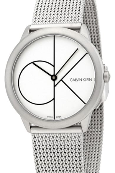 CALVIN KLEIN Ceas unisex cu bratara cu model plasa Barbati