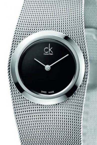 CALVIN KLEIN Ceas analog cu bratara cu model plasa de otel inoxidabil Femei