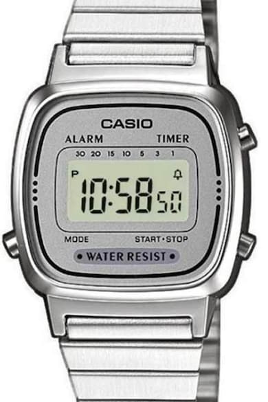 Casio Кварцов часовник с иноксова верижка Жени