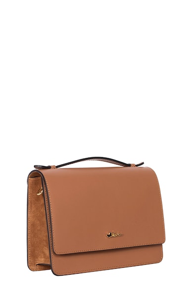 Zevo Geanta crossbody de piele cu insertii de piele intoarsa Anastasia Femei