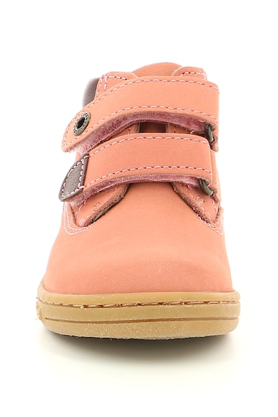 Kickers kids Ghete din piele intoarsa cu inchidere velcro Fete