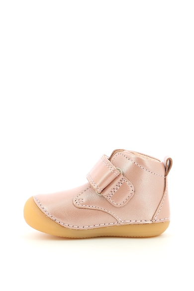 Kickers kids Ghete din piele cu velcro Fete