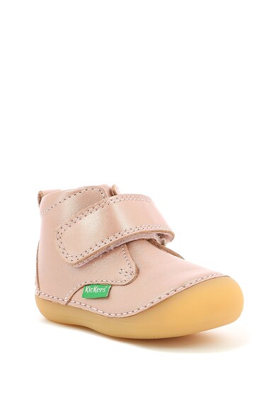 Kickers kids Ghete din piele cu velcro Fete