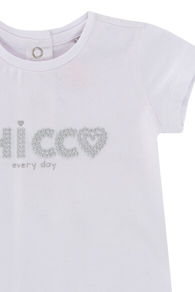 Chicco Tricou cu logo stralucitor in relief Fete