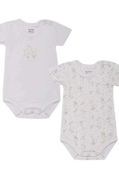 Chicco Set de body-uri cu imprimeu - 2 piese Fete