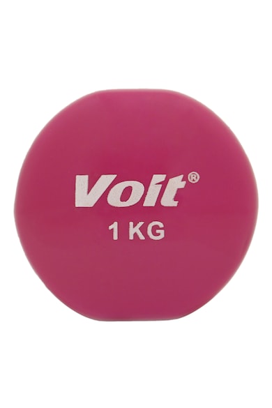 Kondition Gantera fitness  Voit, coating vinil, 1 kg, Roz Femei