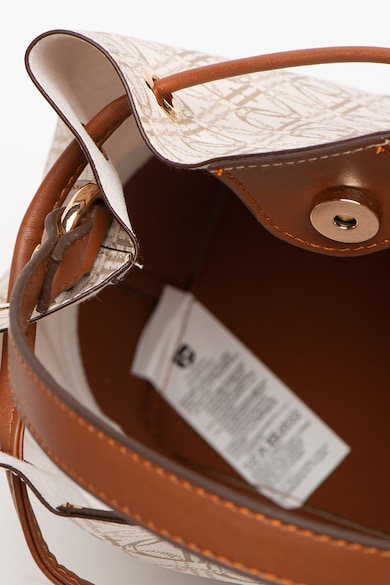 U.S. Polo Assn. Geanta bucket de piele ecologica cu aplicatie logo metalica Femei
