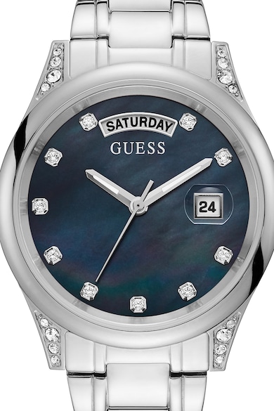 GUESS Иноксов часовник с кристали Жени
