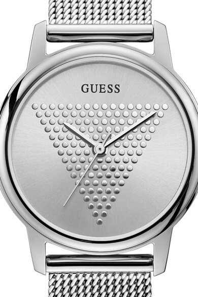 Guess Ceas analog cu bratara metalica cu model plasa Femei