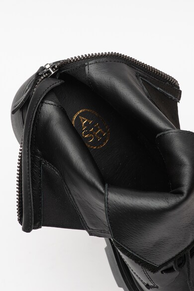 ASH Ghete biker de piele Moody Black Femei