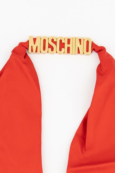 Moschino Esarfa din matase cu logo Femei