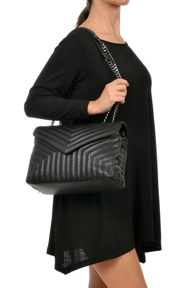 Luisa Vannini Кожена чанта с рипсен дизайн Жени