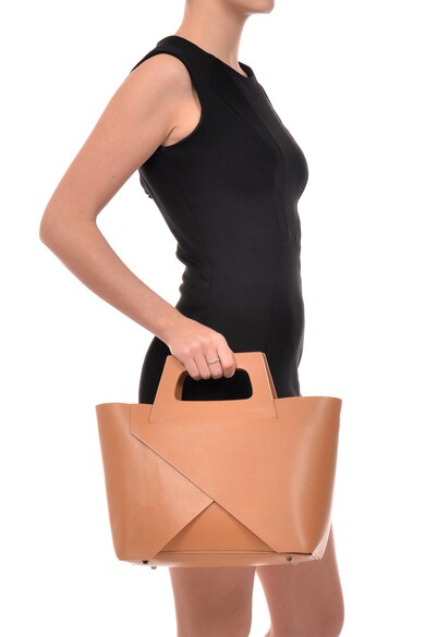 Isabella Rhea Кожена шопинг чанта със застъпен детайл Жени