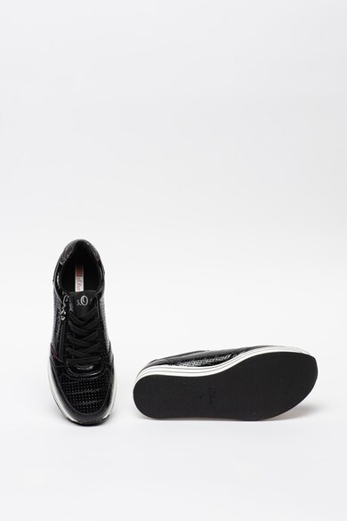 s.Oliver Pantofi sport flatform din piele ecologica cu insertii din plasa Femei