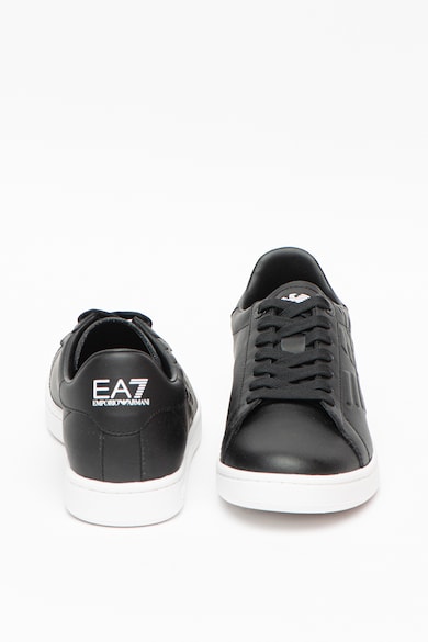 EA7 Pantofi sport de piele, cu logo in relief Barbati