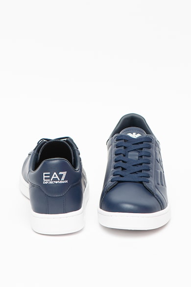 EA7 Унисекс кожени спортни обувки с релефно лого Жени