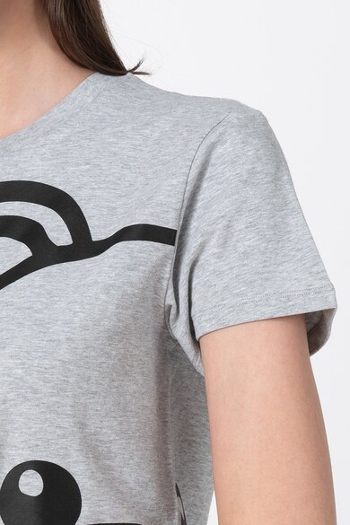 Moschino Tricou de casa cu decolteu la baza gatului si imprimeu logo Femei